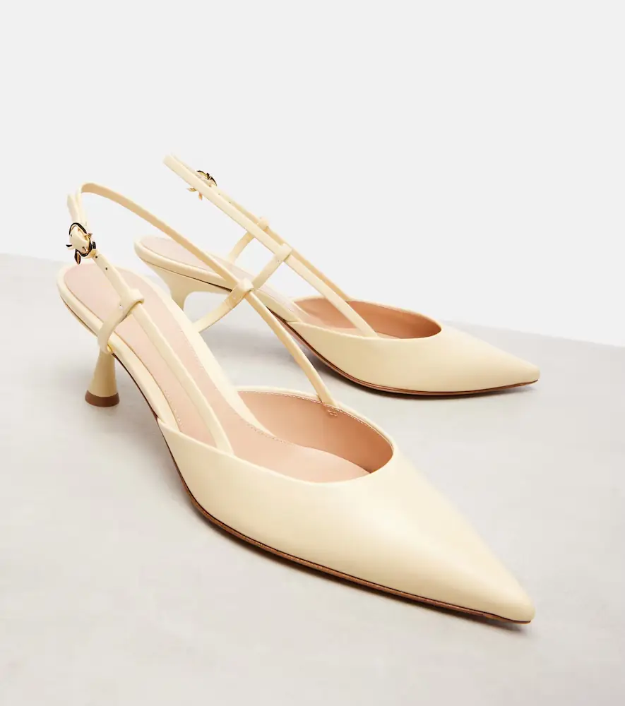 Gianvito Rossi Ascent 55 leather slingback pumps | Thumbnail 2