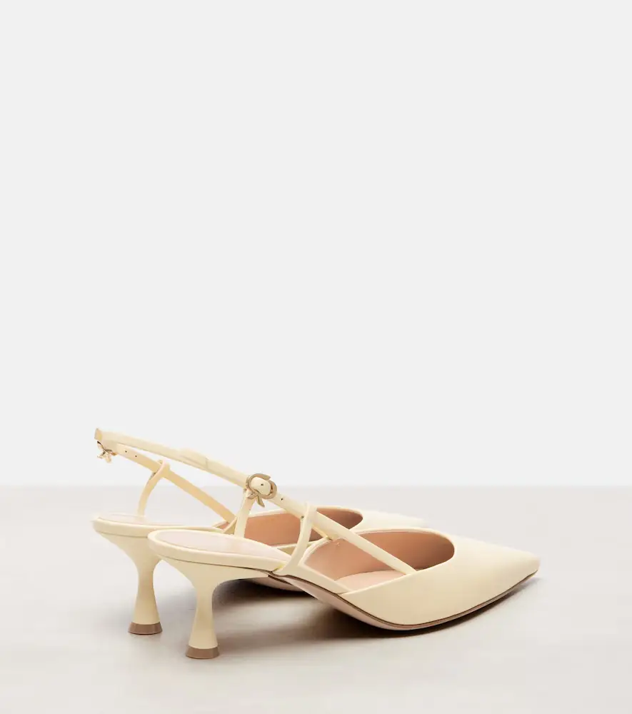 Gianvito Rossi Ascent 55 leather slingback pumps | Thumbnail 4