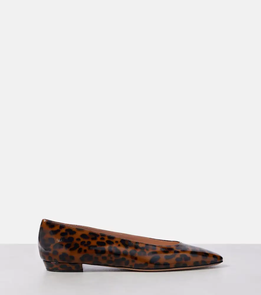 Gianvito Rossi Amelia patent leather ballet flats | Thumbnail 3