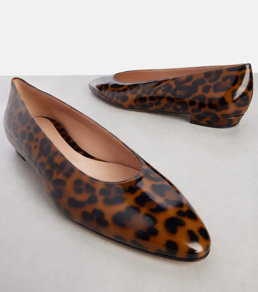 Gianvito Rossi Amelia patent leather ballet flats | Thumbnail 4