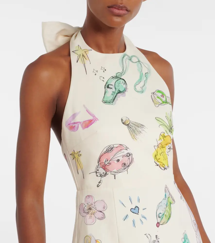ALÉMAIS Alémais Court printed cotton minidress | Thumbnail 3