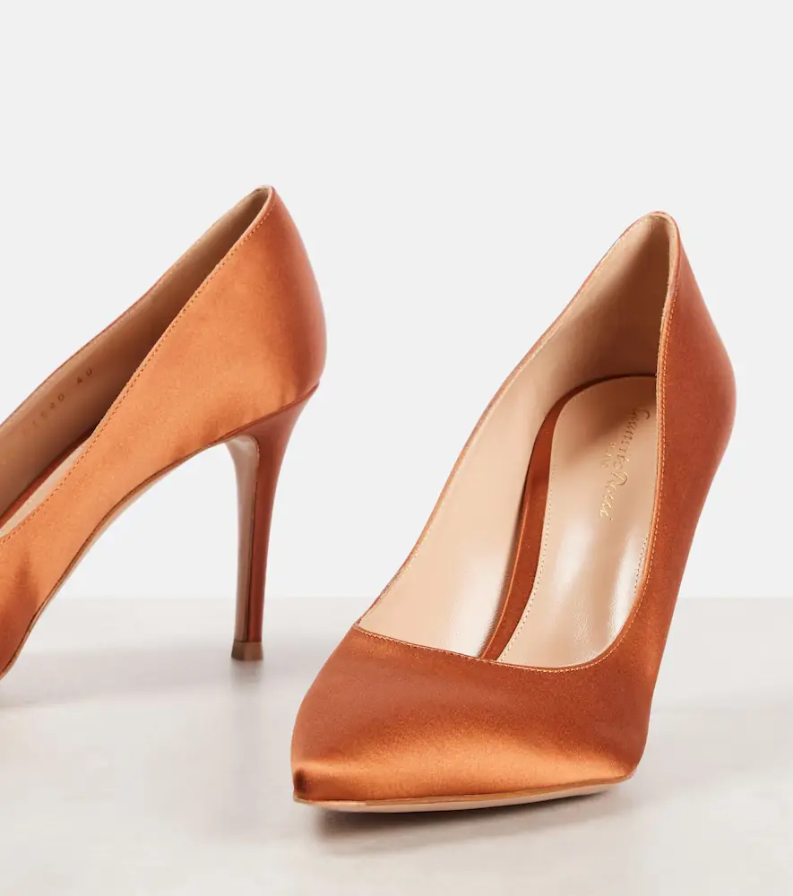 Gianvito Rossi Gianvito 85 satin pumps | Thumbnail 2 Gianvito Rossi Gianvito 85 satin pumps | Thumbnail 2