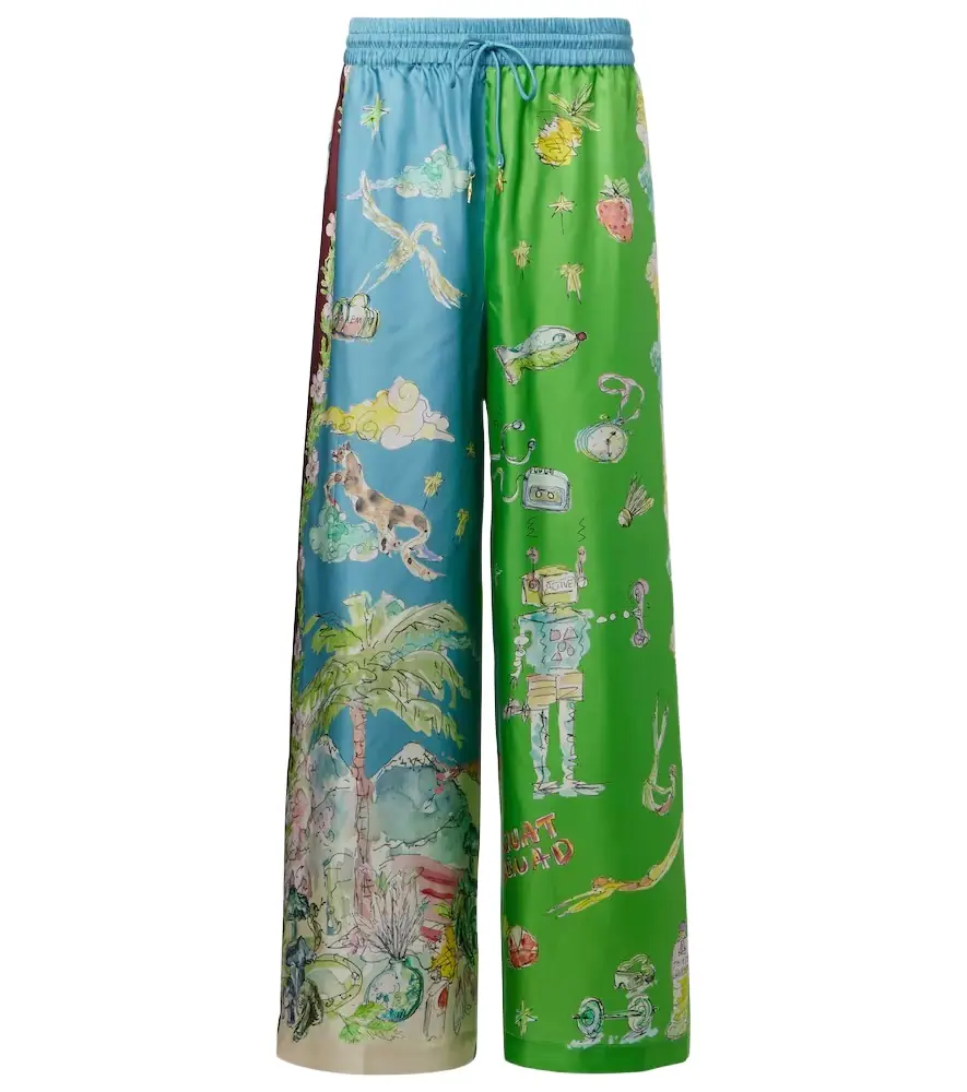 Alemais Alémais Daria printed silk wide-leg pants | Image 1 Alemais Alémais Daria printed silk wide-leg pants | Image 1