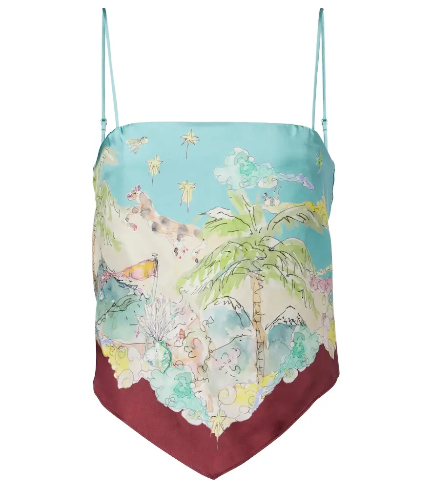 Alemais Alémais Daria printed silk top | Image 1 Alemais Alémais Daria printed silk top | Image 1
