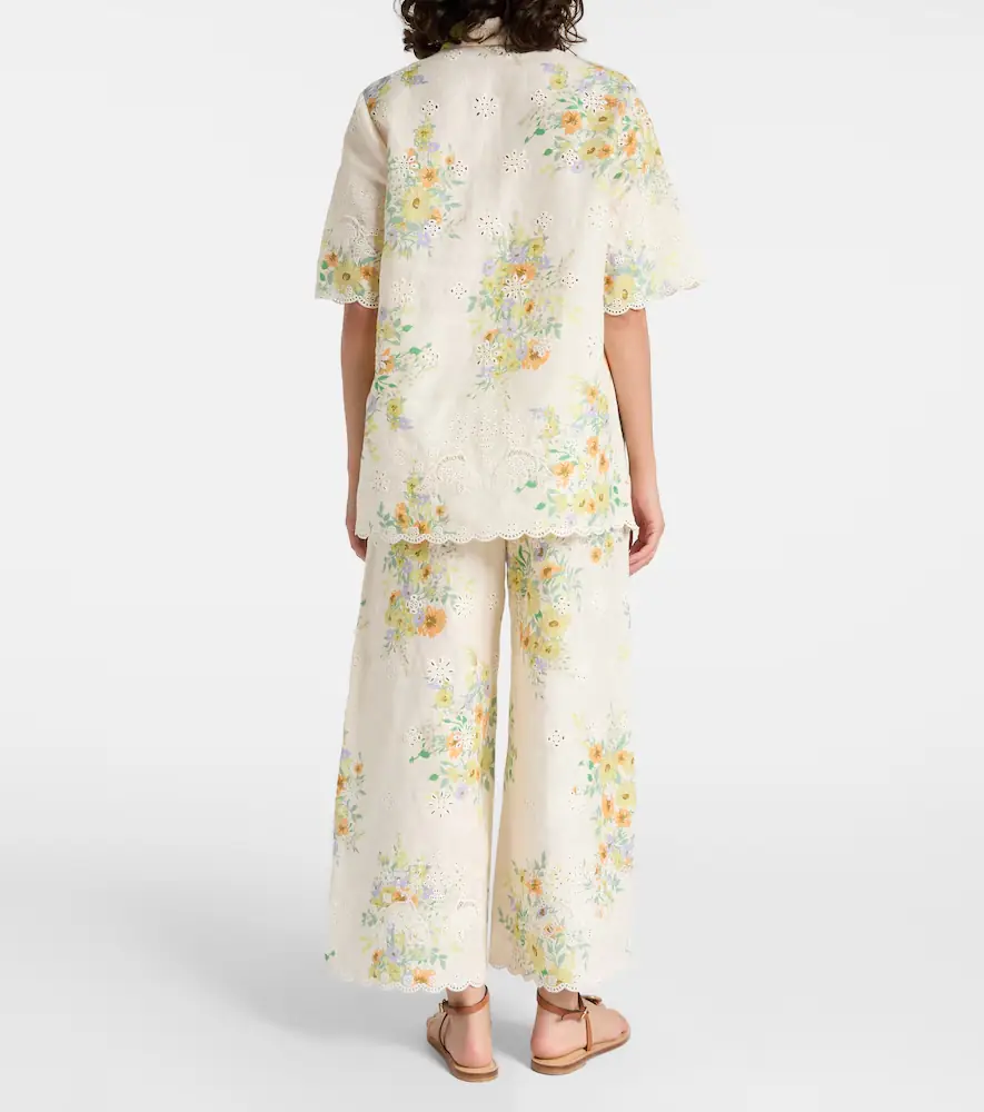 ALÉMAIS Alémais Juliette floral linen shirt | Thumbnail 3