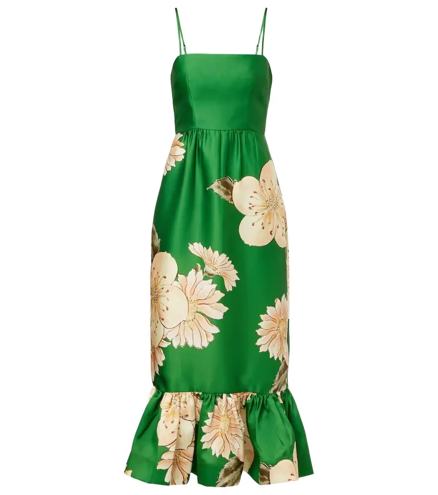 Alemais Alémais Sage floral midi dress | Image 1 Alemais Alémais Sage floral midi dress | Image 1