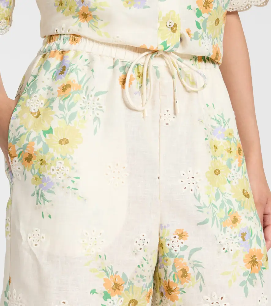 ALÉMAIS Alémais Juliette floral linen wide-leg pants | Thumbnail 5