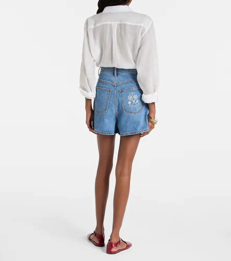 ALÉMAIS Alémais Stephi high-rise denim shorts | Thumbnail 5