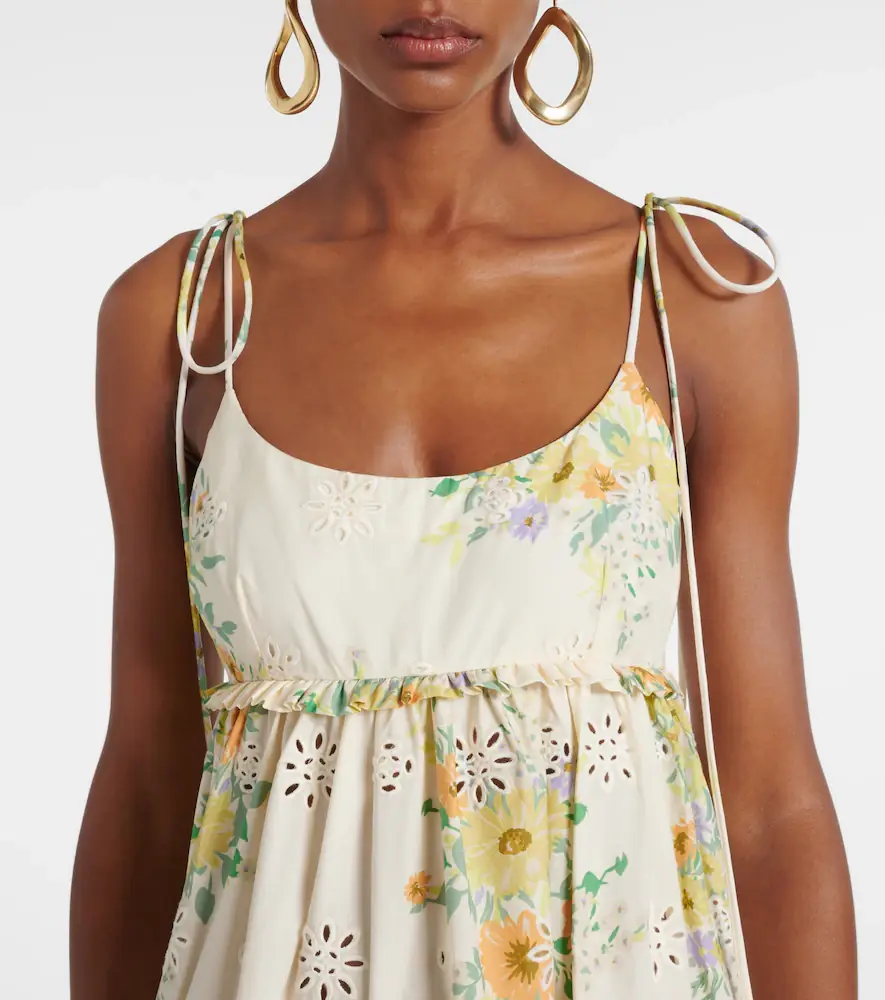 ALÉMAIS Alémais Juliette floral tiered cotton midi dress | Thumbnail 5
