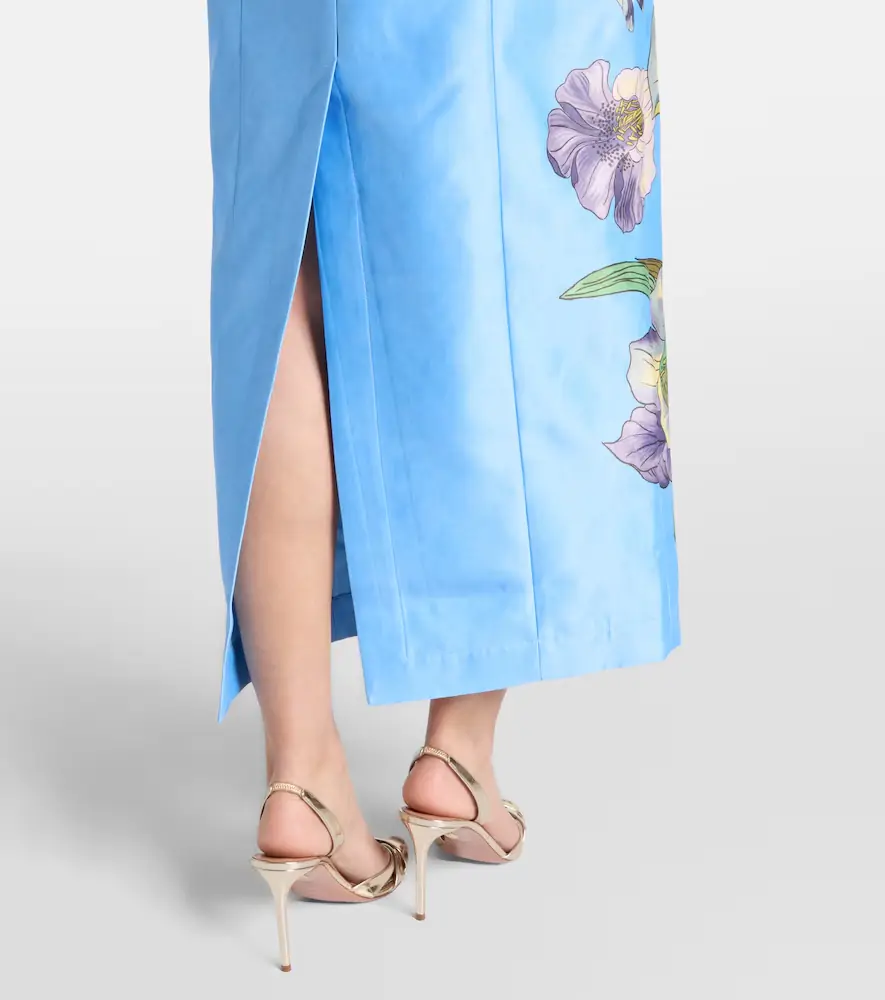 ALÉMAIS Alémais Donata floral taffeta bustier dress | Thumbnail 4