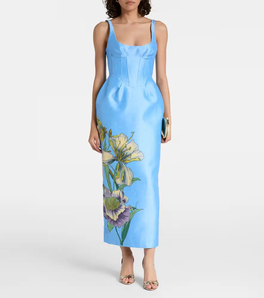 ALÉMAIS Alémais Donata floral taffeta bustier dress | Thumbnail 5