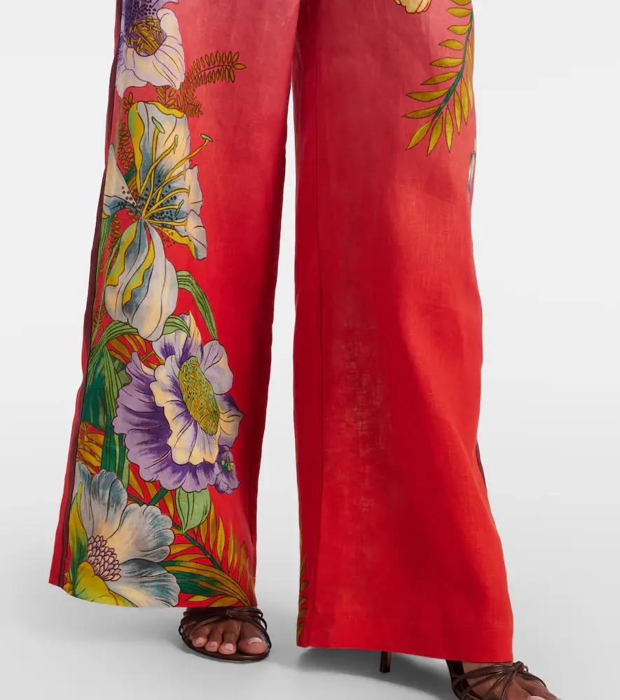 ALÉMAIS Alémais Inez ombré linen wide-leg pants | Thumbnail 3
