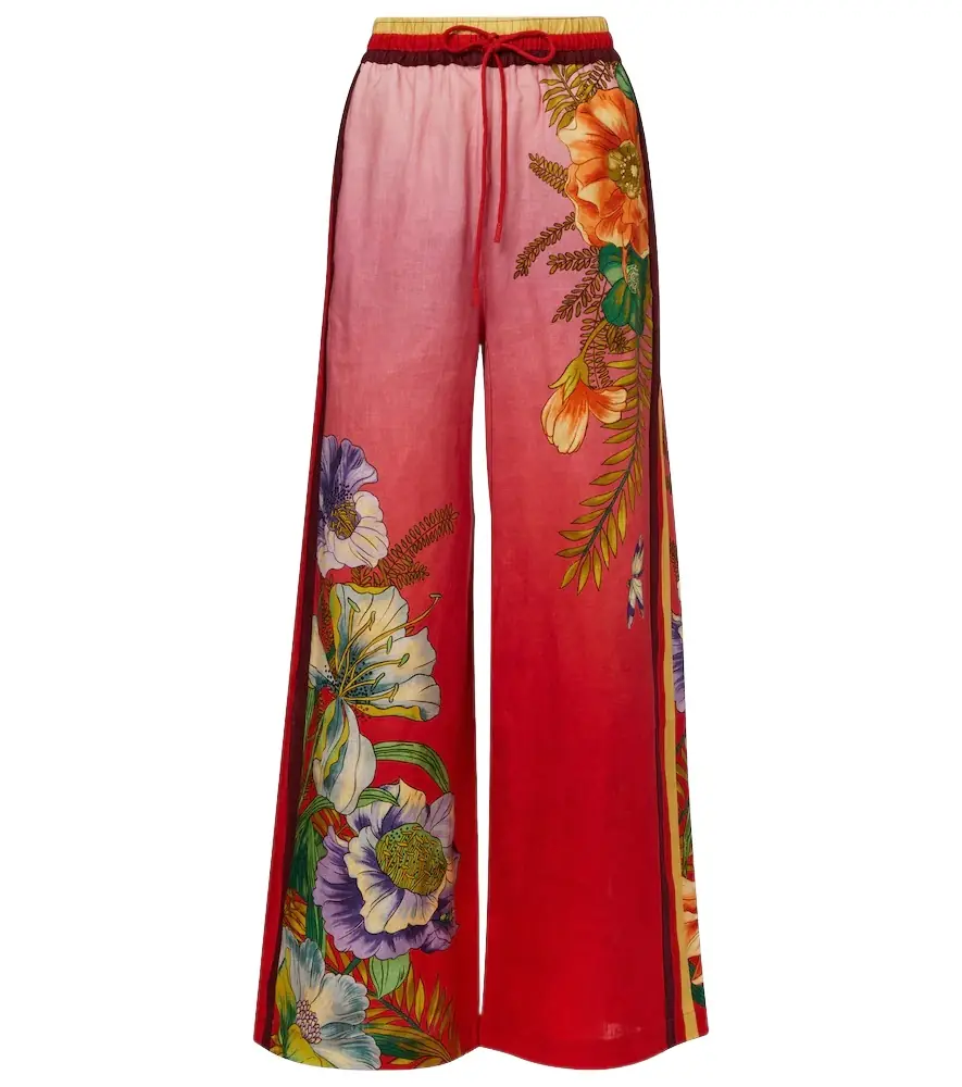 Alemais Alémais Inez ombré linen wide-leg pants | Image 1 Alemais Alémais Inez ombré linen wide-leg pants | Image 1