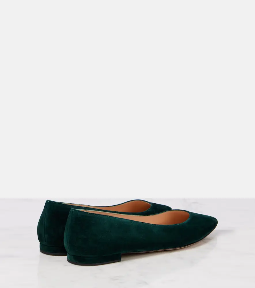 Gianvito Rossi Gianvito suede ballet flats | Thumbnail 2