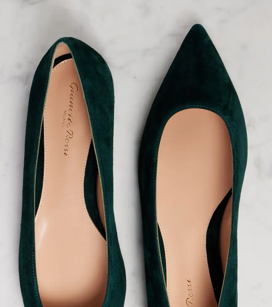 Gianvito Rossi Gianvito suede ballet flats | Thumbnail 3