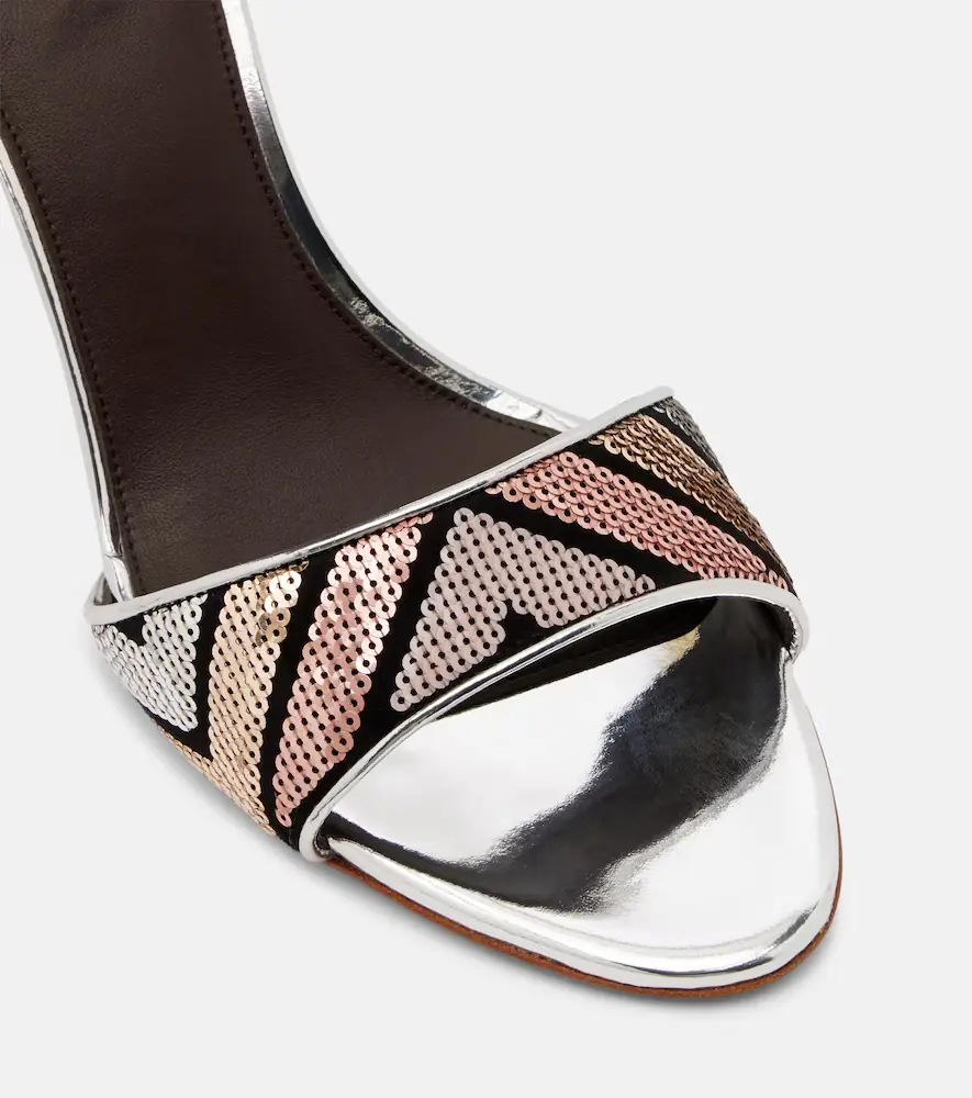Missoni Belle sequined metallic leather sandals | Thumbnail 3 Missoni Belle sequined metallic leather sandals | Thumbnail 3