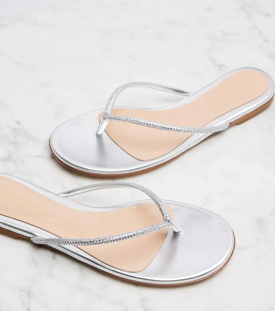Gianvito Rossi India metallic leather thong sandals | Thumbnail 4 Gianvito Rossi India metallic leather thong sandals | Thumbnail 4