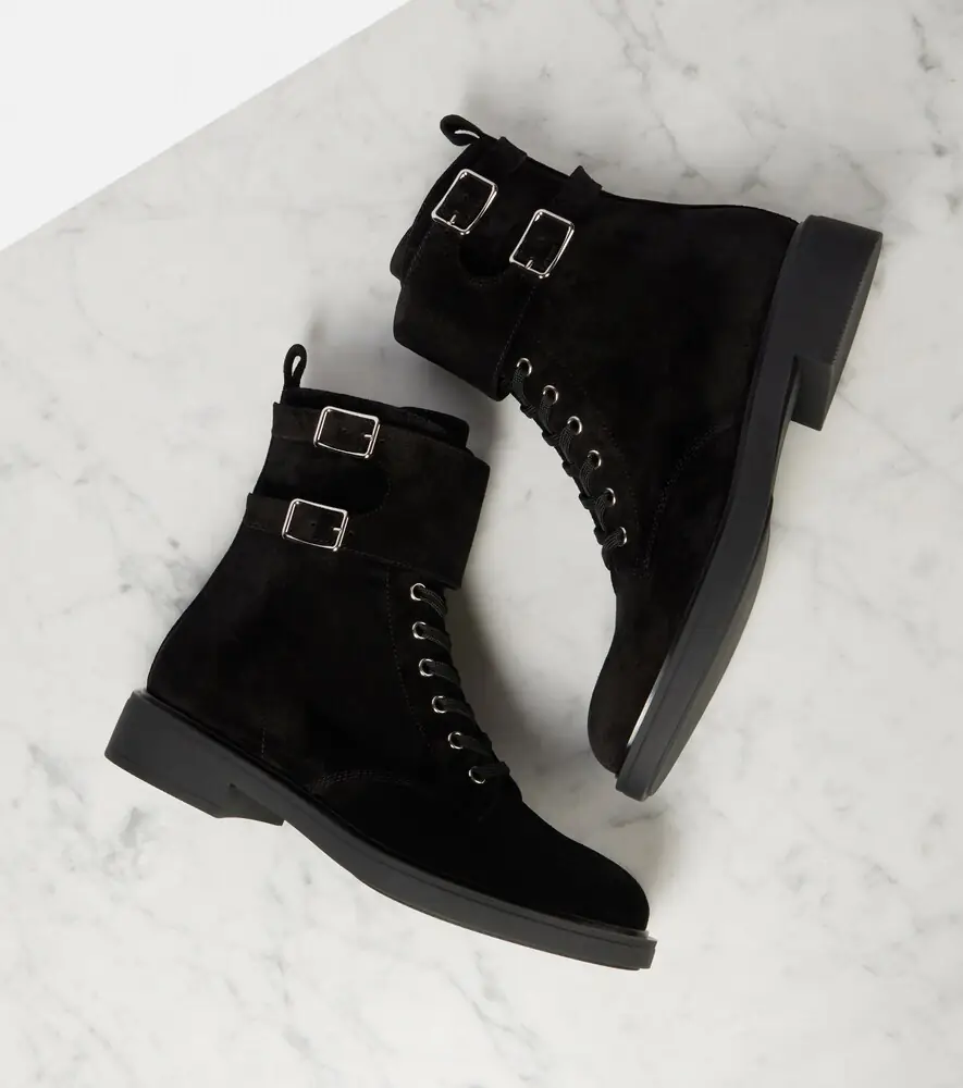 Gianvito Rossi Ripley suede combat boots | Thumbnail 4 Gianvito Rossi Ripley suede combat boots | Thumbnail 4