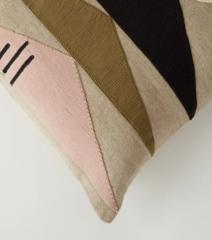 Jonathan Adler Monterey Triangles linen cushion | Thumbnail 5
