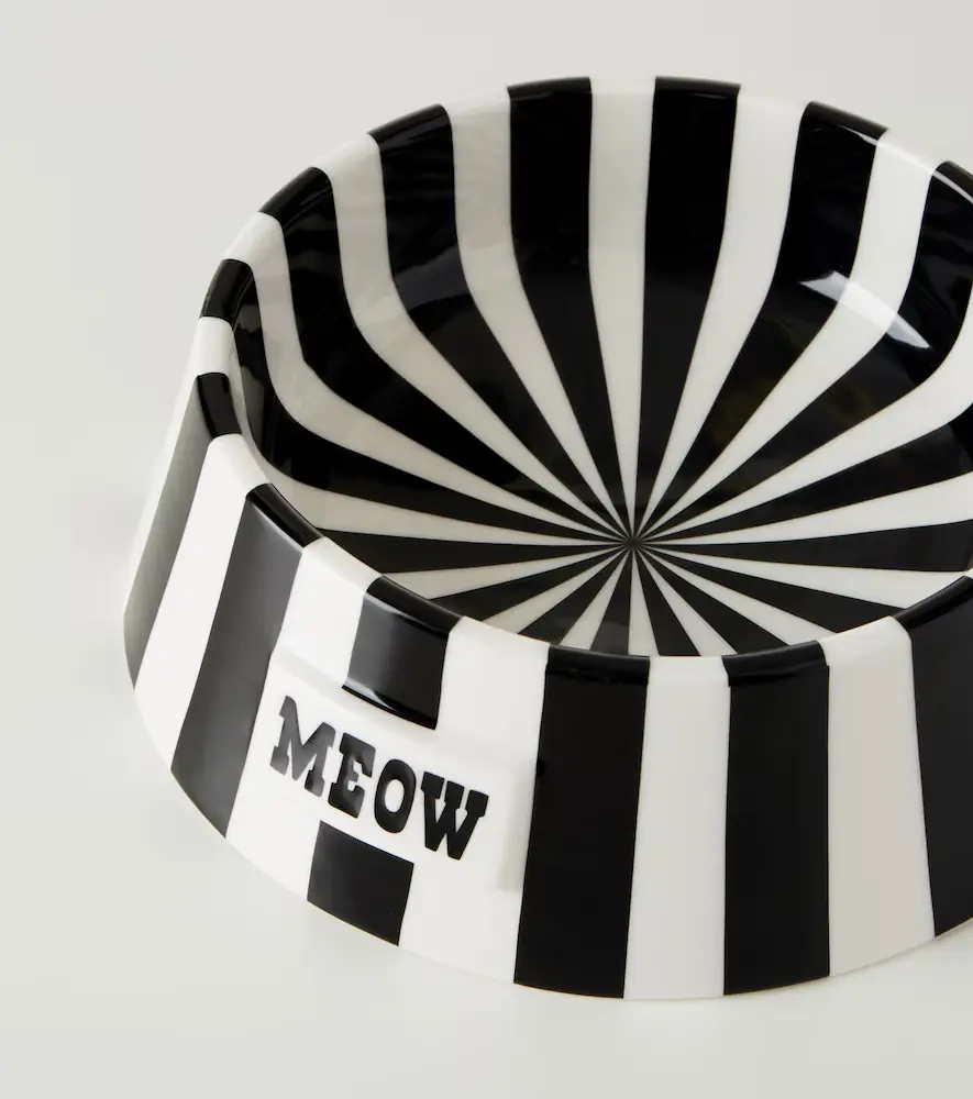 Jonathan Adler Vice Meow striped cat bowl | Thumbnail 2