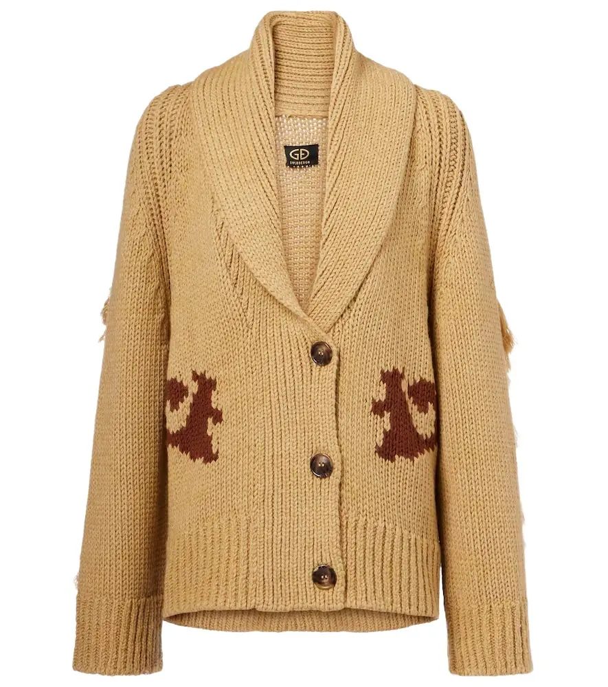 Goldbergh Nora intarsia wool-blend cardigan | Image 1 Goldbergh Nora intarsia wool-blend cardigan | Image 1
