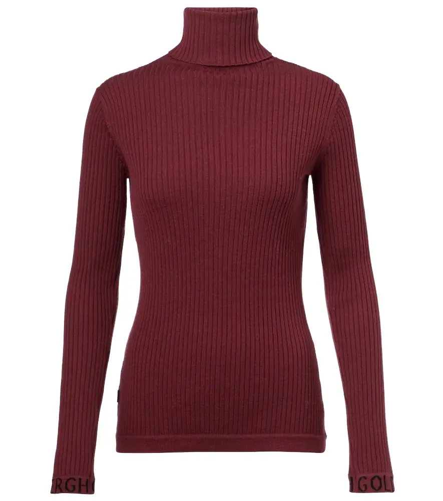 Mira ribbed-knit turtleneck sweater Mira ribbed-knit turtleneck sweater