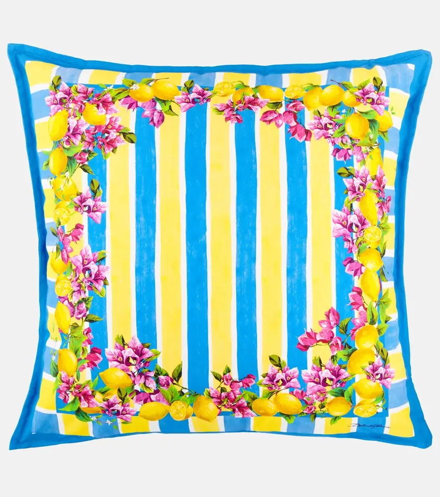 Dolce & Gabbana Casa Taormina striped cotton cushion | Thumbnail 2