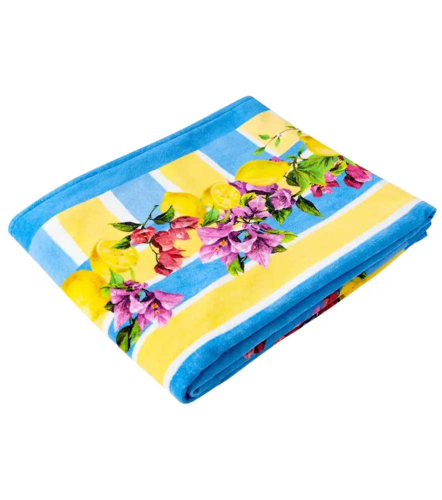 Dolce & Gabbana Casa Taormina cotton terry beach towel | Image 1 Dolce & Gabbana Casa Taormina cotton terry beach towel | Image 1
