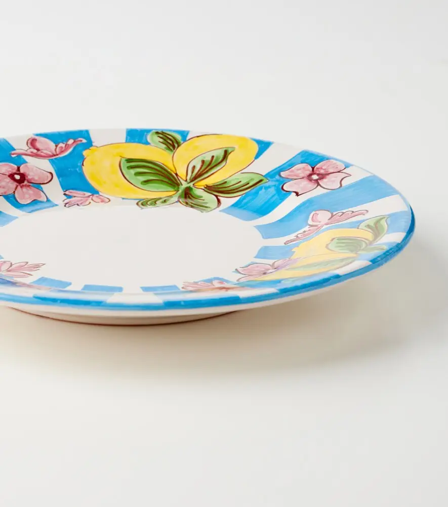 Dolce & Gabbana Casa Taormina striped ceramic dessert plate | Thumbnail 3