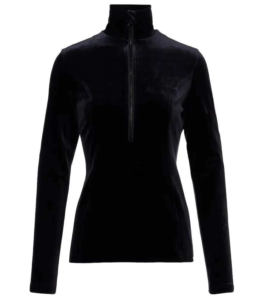 Goldbergh Radient half-zip velvet ski top | Image 1 Goldbergh Radient half-zip velvet ski top | Image 1