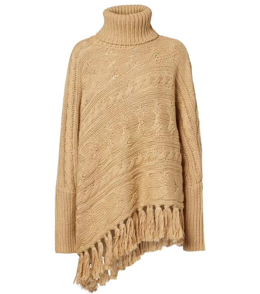 Goldbergh Asymmetric turtleneck wool-blend sweater