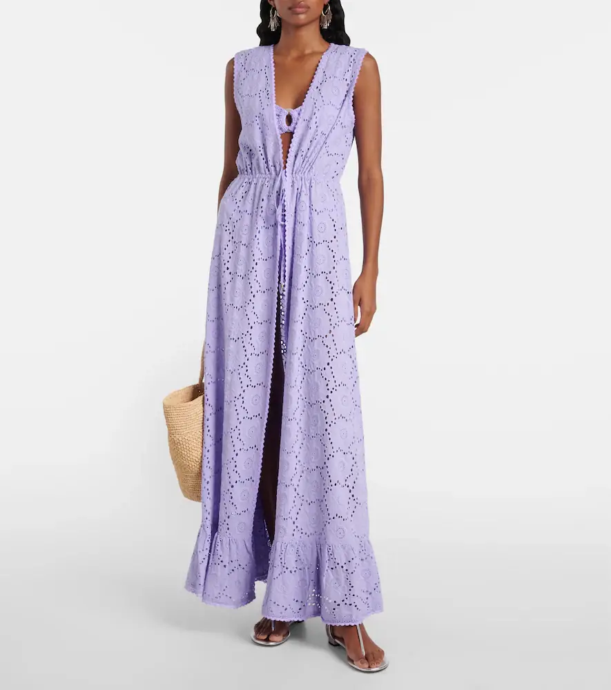 Melissa Odabash Tessa cotton lace beach cover-up | Thumbnail 2