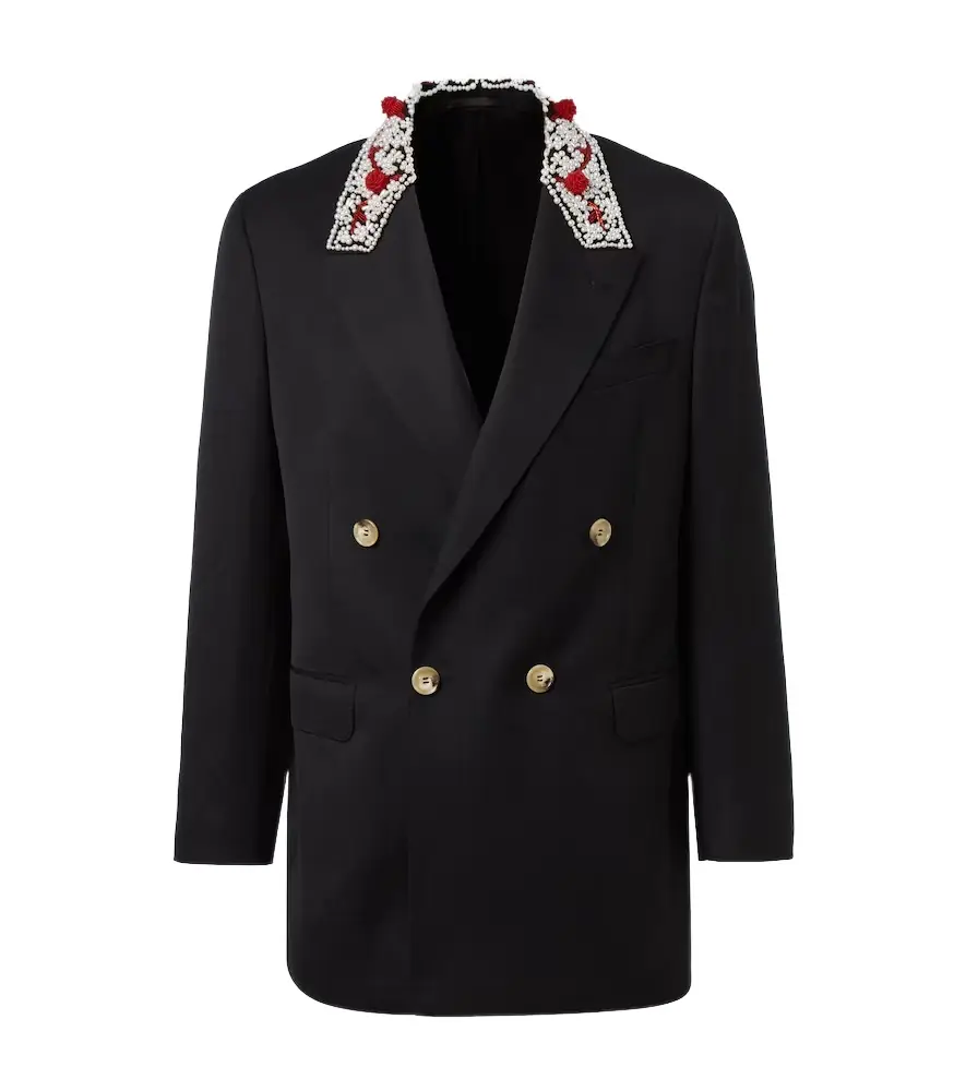 Simone Rocha Embellished double-breasted blazer | Image 1 Simone Rocha Embellished double-breasted blazer | Image 1