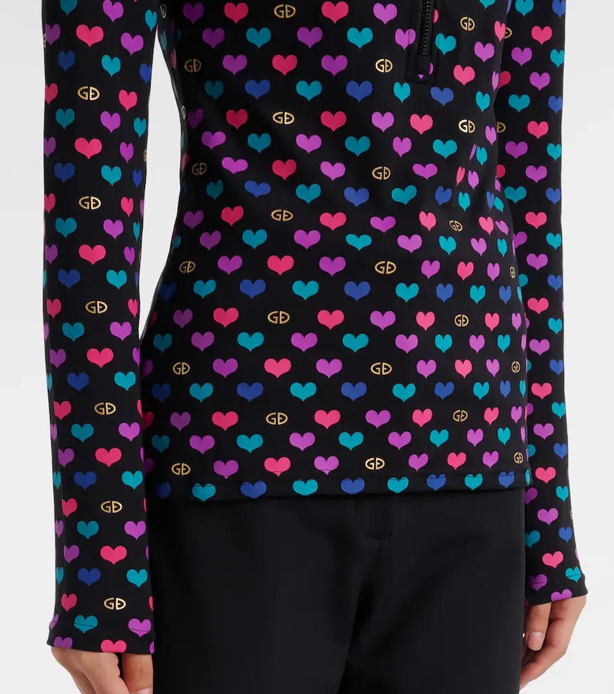 Goldbergh Cuori printed ski top | Thumbnail 3