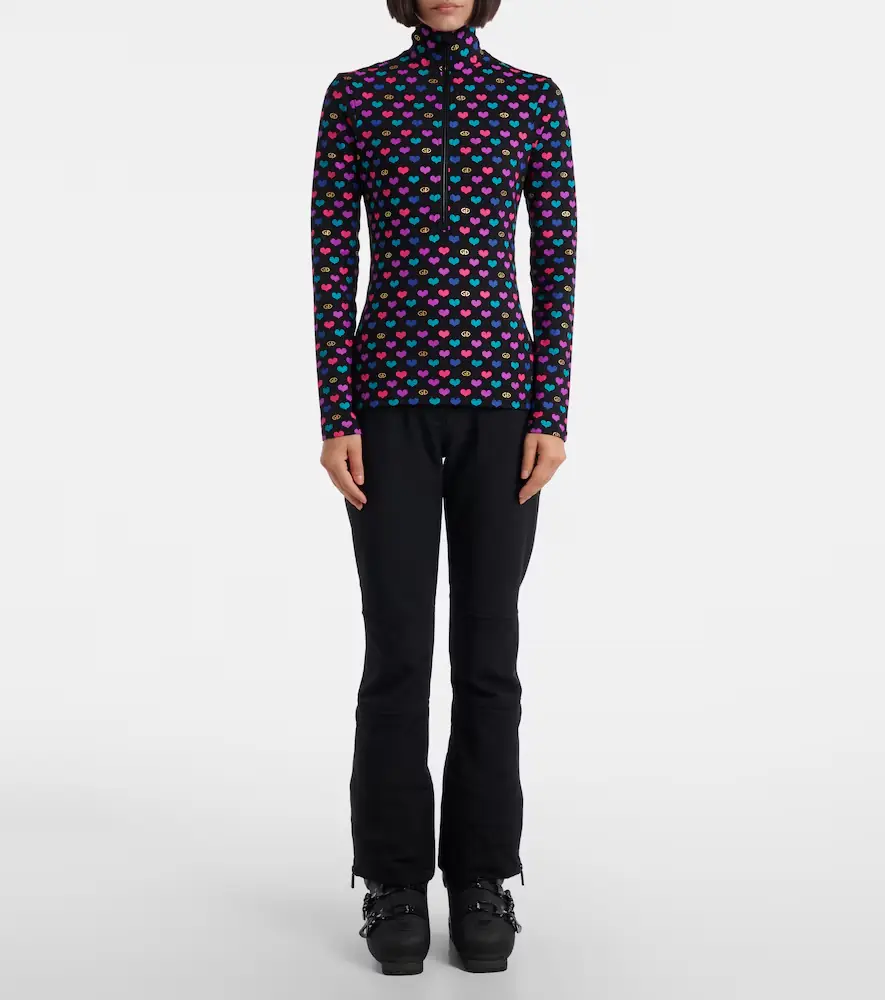 Goldbergh Cuori printed ski top | Thumbnail 4