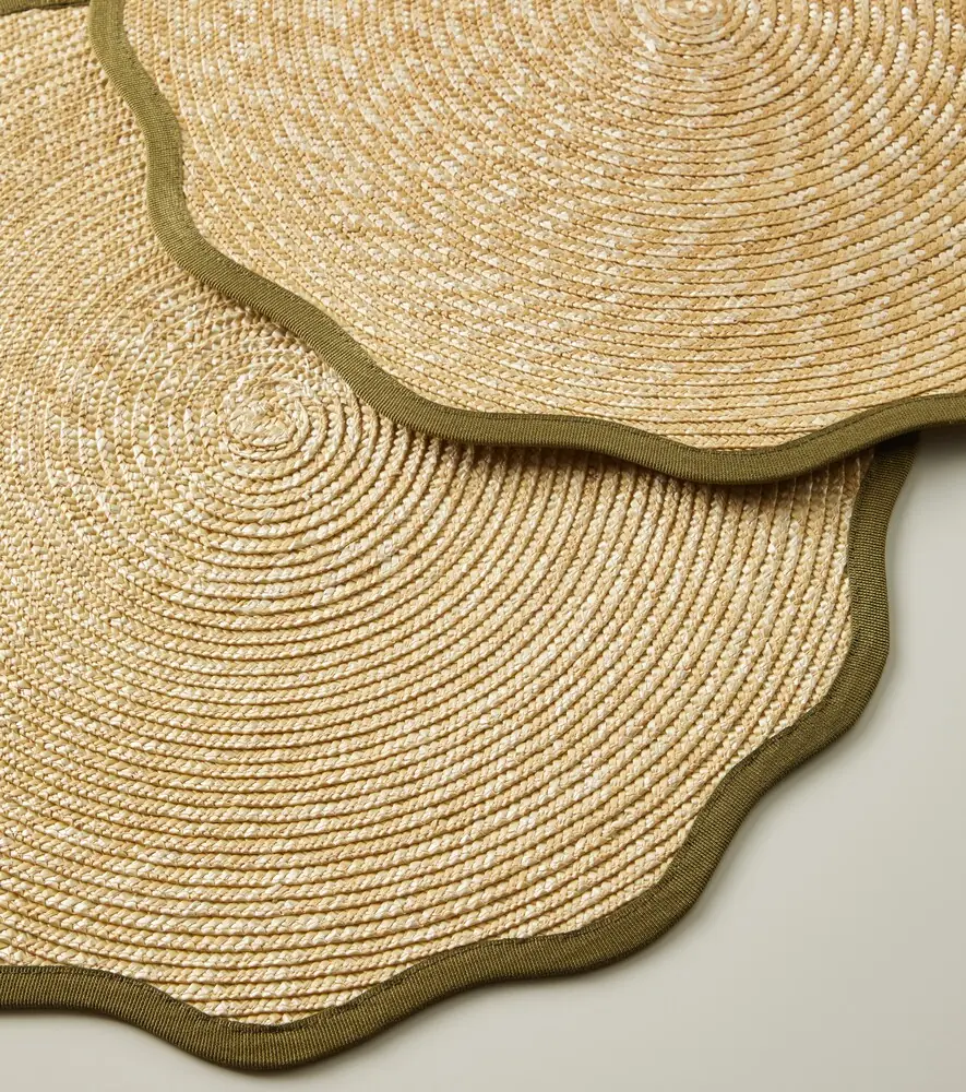 La DoubleJ Cloud set of 2 straw placemats | Thumbnail 4
