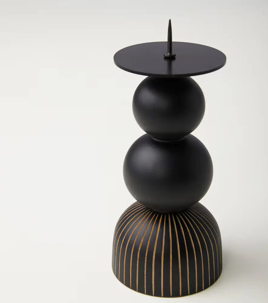 Zanat Aurora Large wood candle holder by Ludovica and Roberto Palomba | Thumbnail 5