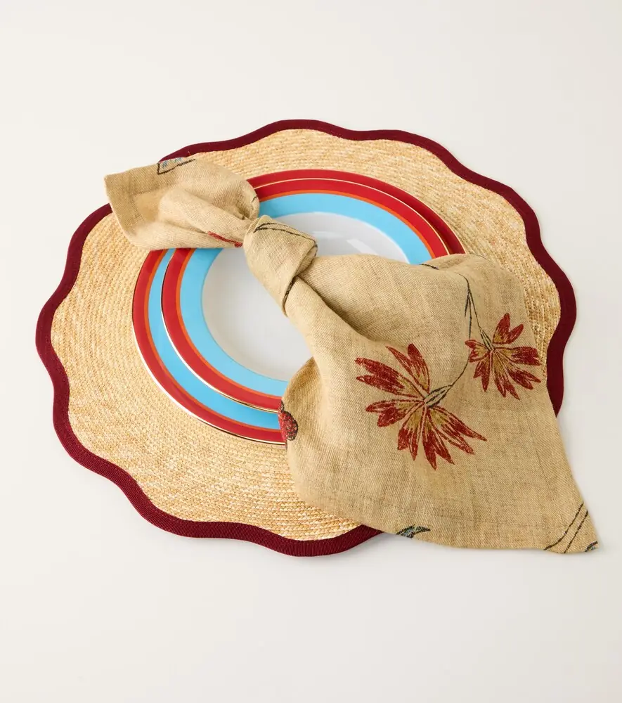 La DoubleJ Set of 2 straw placemats | Thumbnail 5