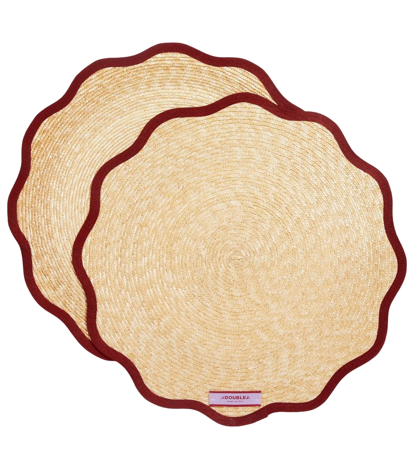 La DoubleJ Set of 2 straw placemats