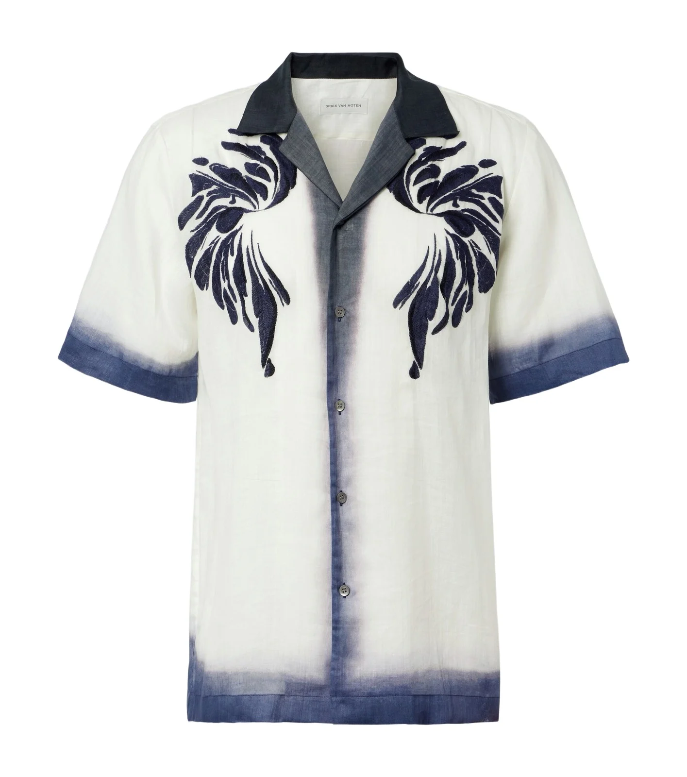 Dries Van Noten Embroidered bowling shirt