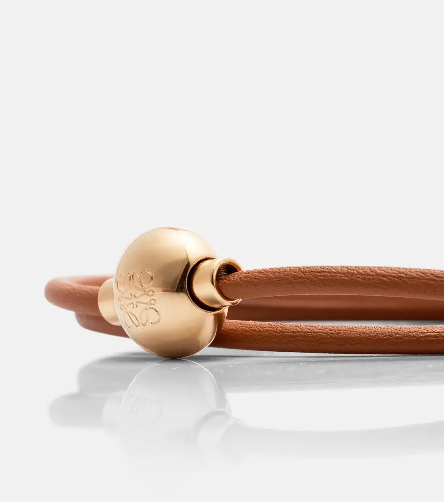 Loewe Anagram embellished leather bracelet | Thumbnail 3
