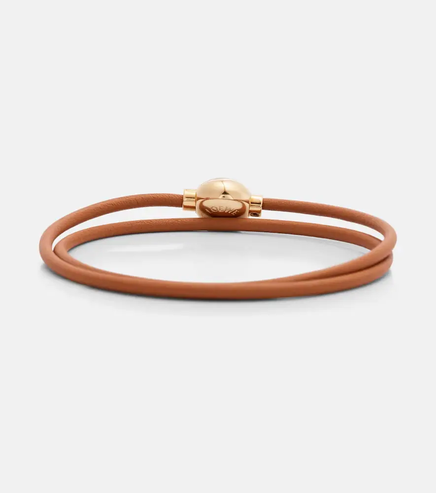 Loewe Anagram embellished leather bracelet | Thumbnail 4