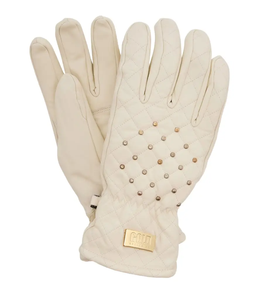 Goldbergh Glisten studded leather ski gloves
