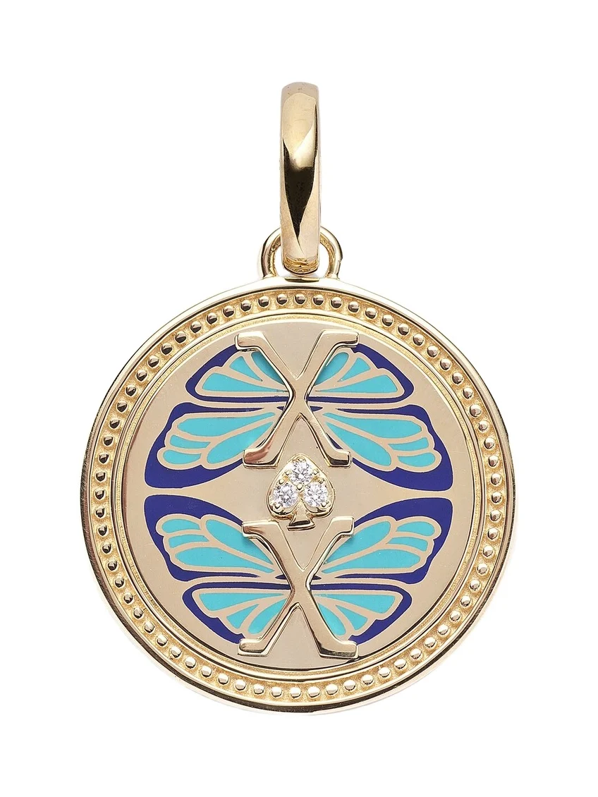 Reverie Medium 18k gold and ceramic pendant with diamonds Reverie Medium 18k gold and ceramic pendant with diamonds