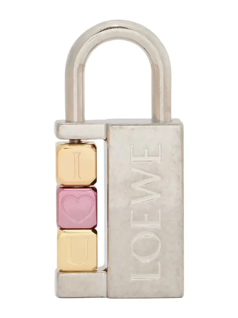 Loewe Padlock brass bag charm