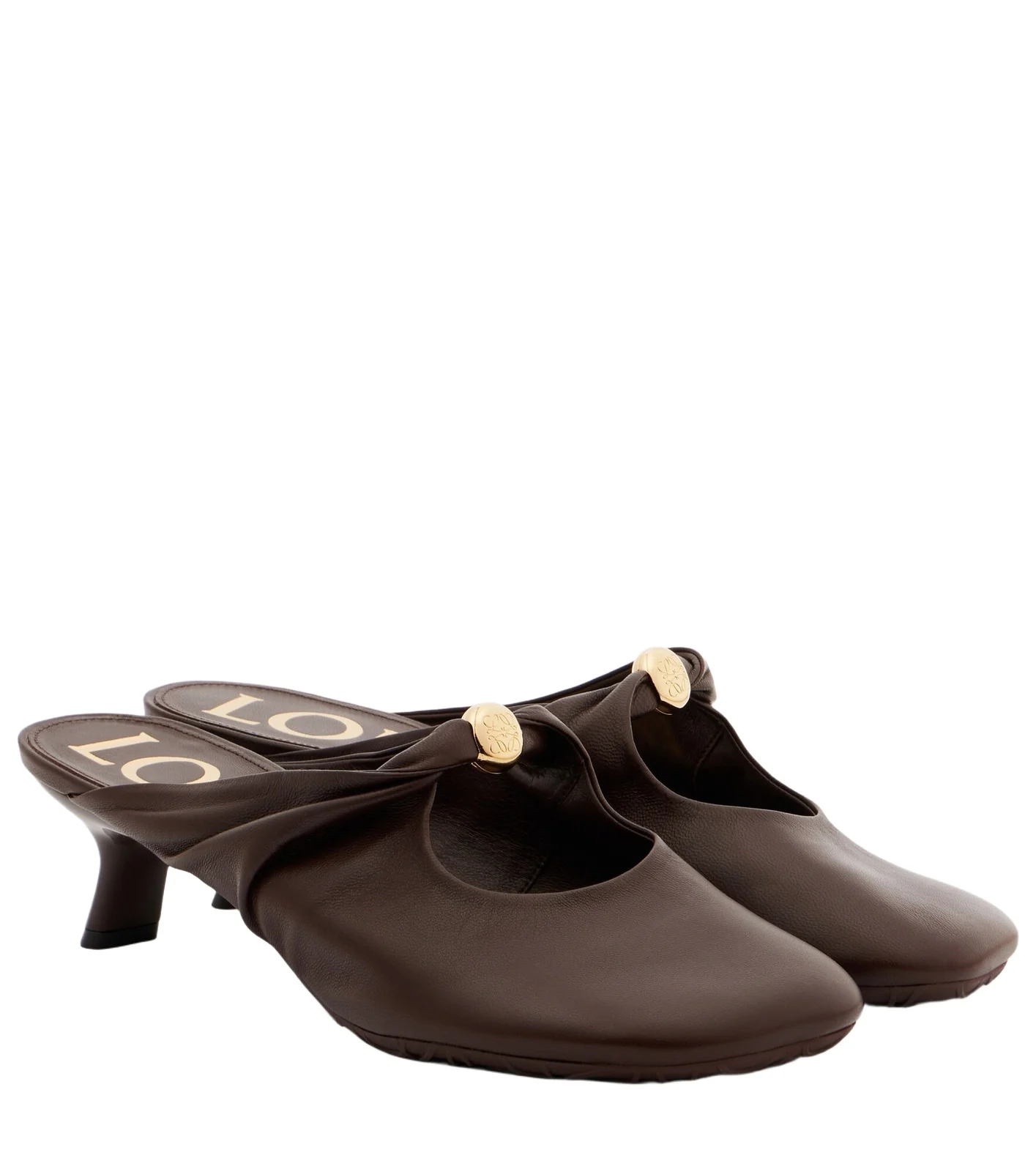 Pebble 45 leather mules Pebble 45 leather mules