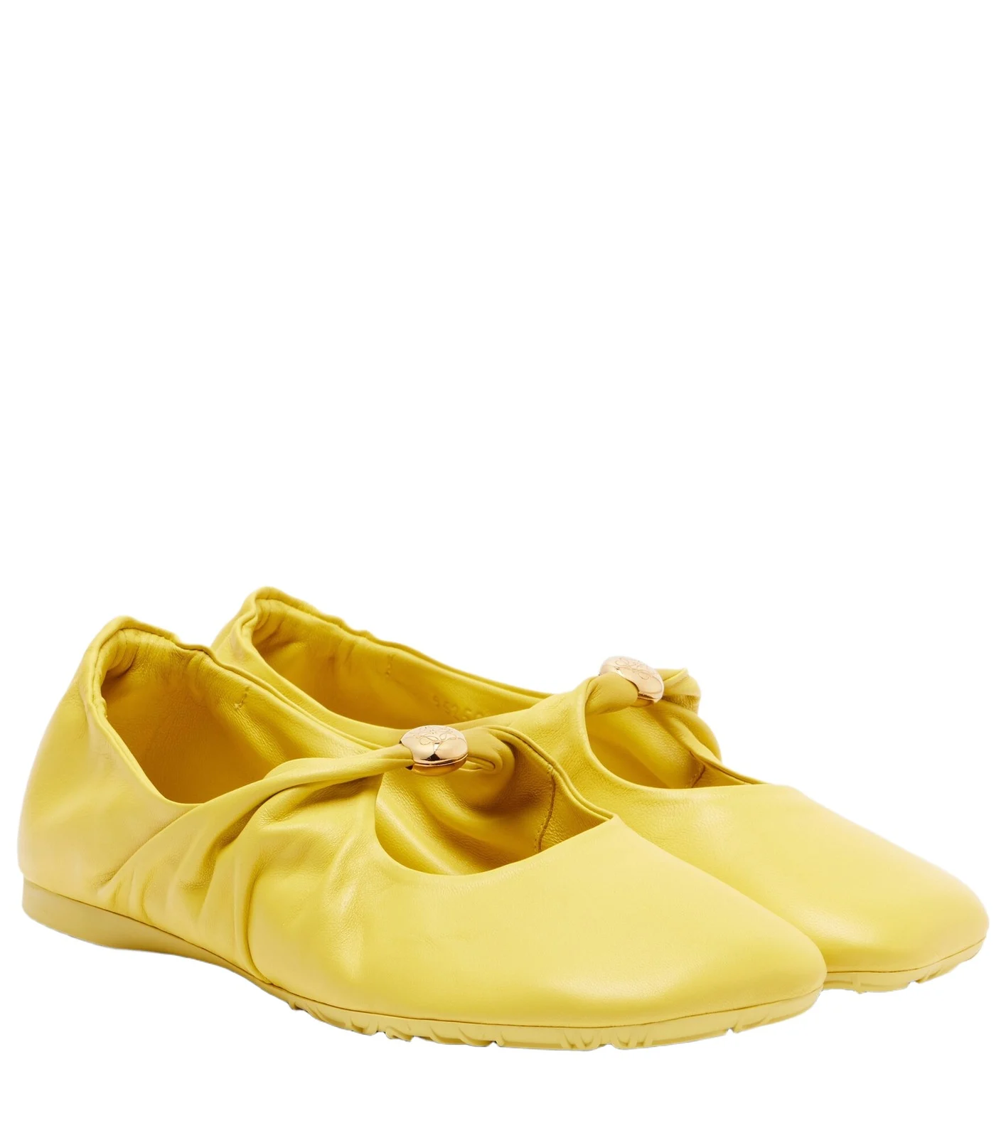 Loewe Pebble Soft leather Mary Jane flats
