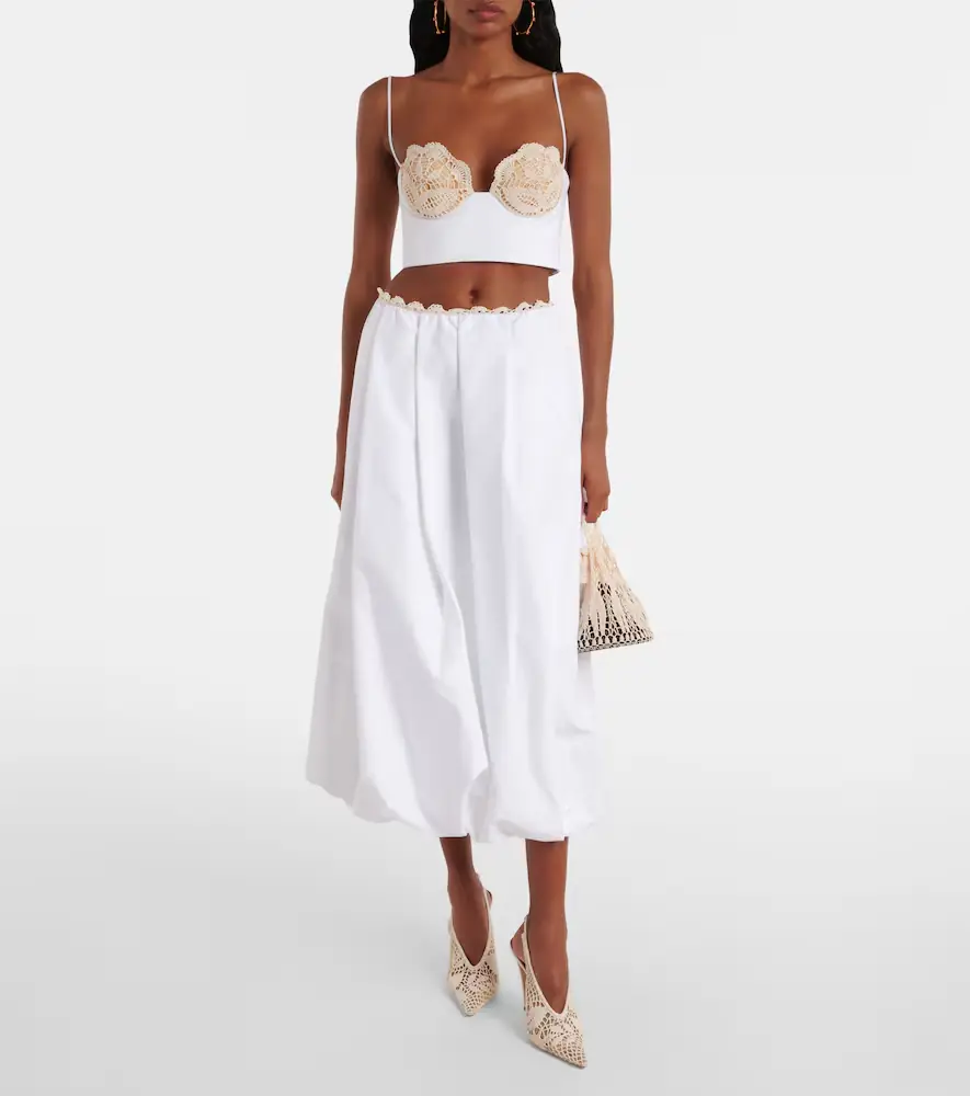 Magda Butrym Crochet cotton bustier top | Thumbnail 2 Magda Butrym Crochet cotton bustier top | Thumbnail 2