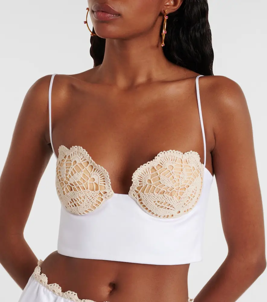 Magda Butrym Crochet cotton bustier top | Thumbnail 3 Magda Butrym Crochet cotton bustier top | Thumbnail 3