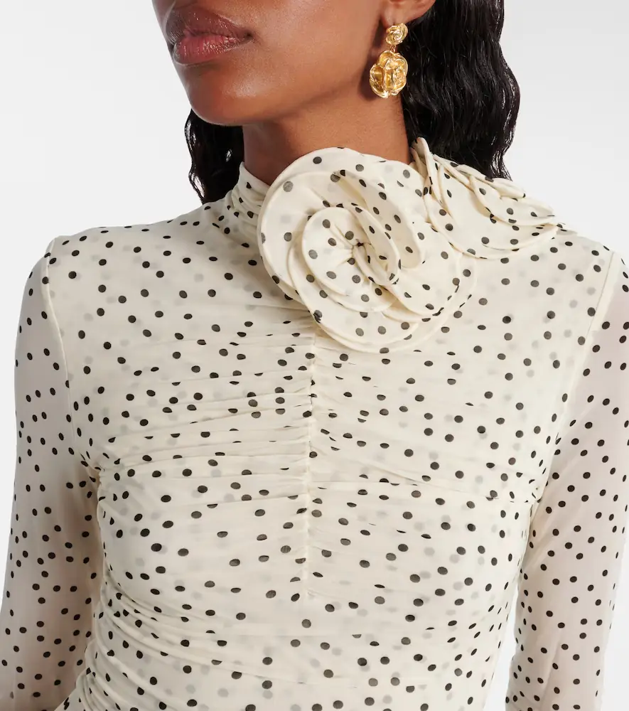 Magda Butrym Floral-appliqué polka-dot maxi dress | Thumbnail 2 Magda Butrym Floral-appliqué polka-dot maxi dress | Thumbnail 2